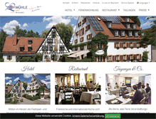 Tablet Screenshot of hotel-lohmuehle.de